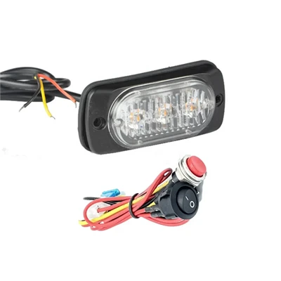 Đèn LED nhấp nháy màu đỏ hổ phách màu xanh lam
